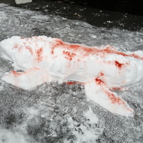 Skulpturen im Schnee 1s