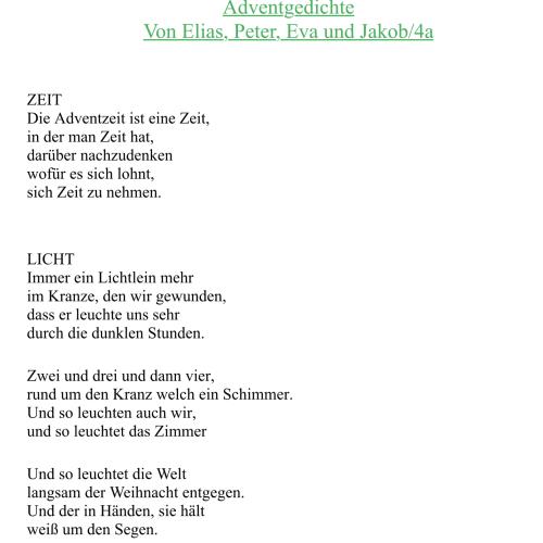 Weihnachtliche Texte