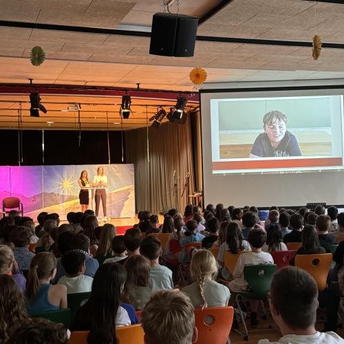 Schülerversammlung der 3m