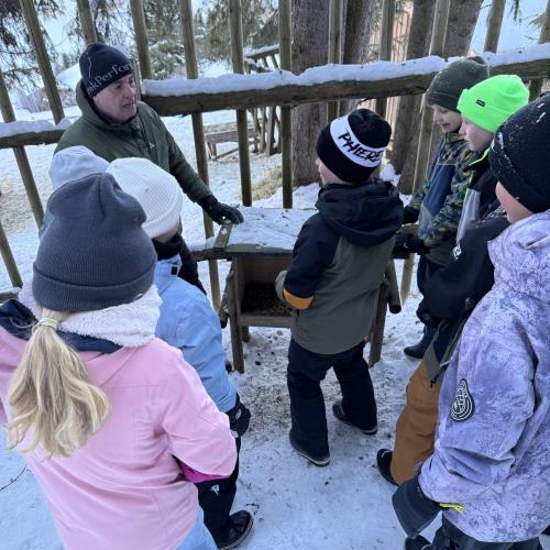 Exkursion Wildtierfütterung in Mathon
