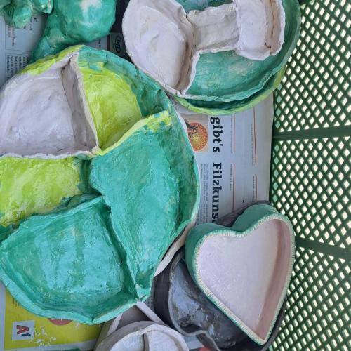 Töpfern im Werkunterricht