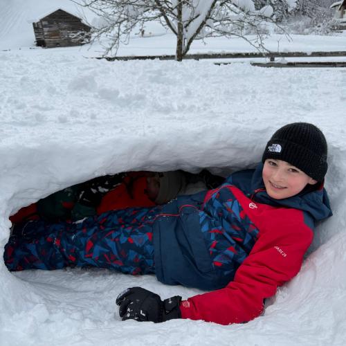 Zwischen Schneeballschlacht und Schneemann-Challenge...