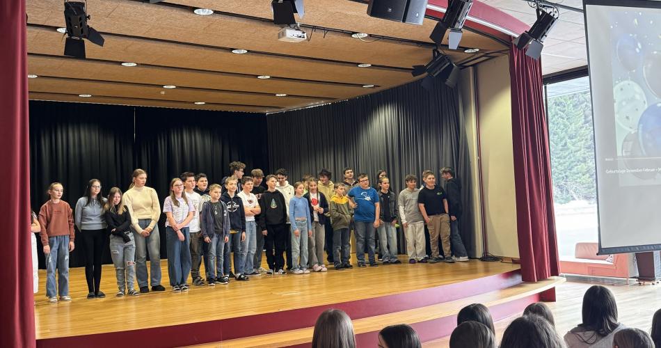 Schülerversammlung 2a