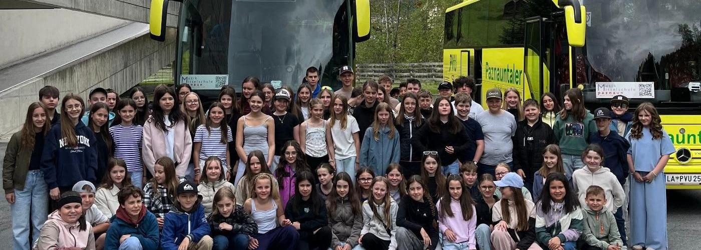 Die Musikabteilung der MMS Paznaun on TOUR